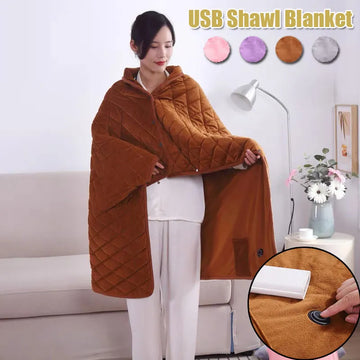 USB Heating Shawl Pad Warmer Blanket